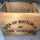 Vintage 7-up Wooden Crate Box - 7-up Bottling Co  Of Los Angeles