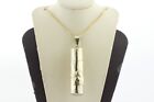 Vintage Sterling Silver 925 Guardian Angel Scroll Cylinder Pill Box Case Pendant