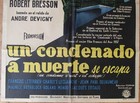 1956 A Man Escaped Robert Bresson Wwii 1sh Movie Poster Rare Ed 