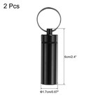 2 Pcs Metal Toothpick Holder Reusable Toothpick Case Toothpick Container Black