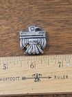 Vintage Silver Tone Thunderbird Tribal Button Cover Southwest Native American