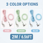 Parrot Bird Leash 2m Elastic Flying Training Rope Leg Ring Cockatiel Budgie Pet