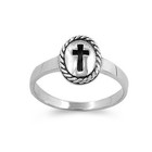 Usa Seller Cross Baby Ring Sterling Silver 925 Best Price Jewelry Selectable