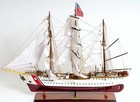 Model Ship Us Coast Guard Eagle - Hand Crafted Wood Model Fully Assembled