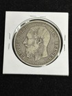 1874 Belgium 5 Francs Silver Coin  900 Xf - Old Grey Skin  Nice Coin
