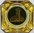 Vintage Glass Ashtray Palace Club Casino Amber Glass Las Vegas Nevada N-mint 