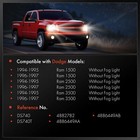 Headlight Switch For Dodge Ram 1500 Ram 2500 Ram 3500 1994 1995-1997 4886449ab