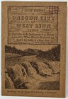1950 Oregon City West Linn Historical Sketching Map Brochure Chamber Of Commerce