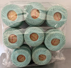 Lot Of 26 Dmc   Clarks Crochet Thread Assortment Blues Greens  30 Vntg Free Ship