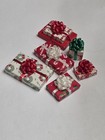 Vintage Artisan Wrapped Christmas Presents Gifts Packages Dollhouse Miniature 