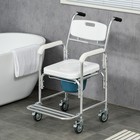 Lightweight Medical Aid Mobility Chair With Fold Up Footrest And Padded Armrests