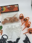 Vtg Lot Cupcake Picks Toppers Halloween Valentine Ballerina Thanksgiving Hearts