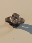 Ancient Roman Silver Signet Ring 2nd-3rd Century Ad - Owl Of Minerva Goddess