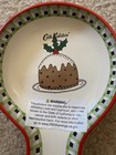 Cath Kidston Christmas Pudding Spoon Rest Ceramic Holiday Kitchen