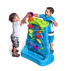 Kids Waterfall Discovery Wall Water Table With 13 Accessories Outdoor Play Set