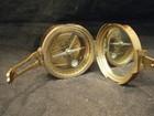      Solid Brass Pocket Compass Military-style Sun-dial - Personalized  St135 3pt8