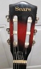 Vintage Sears Model 1244 Acoustic Guitar - Red Sunburst - 1960s 70s   