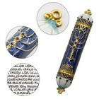 Mrmrkura Mezuzah With Scroll For Door Enamel zinc Alloy Blessing Mezuzah Case   