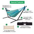 Lazy Daze Heavy-duty Double Hammock With Steel Stand - 450 Lbs Capacity