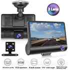 1080p 4  Dual Lens Hd Car Dvr Rearview Video Dash Cam Recorder Camera G-sensor
