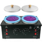 Professional Wax Warmer For Hair Removal  Double Heater Pot  Adjustable Temp  40