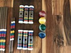 Vintage Forster Wooden Croquet Set With Carrying Bag 6-player Missing 2 Balls