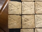Batchelder 3    Rooster Tiles - Lot Of 10 Tiles   Unglazed Bisque   1928 Patent