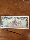 Vintage 1987 Disney Dollar  1 Mickey  Series  a   First Issue Disneyland