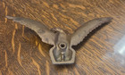 Antique Cast Iron American Eagle Finial - 7 1 4  Wingspan