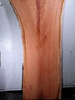 H13 Spalted Cherry Feather Crotch Figure Live Edge Slab 57x30x15x1 1 2
