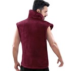 King Size Heating Pad For Back Pain Relief  24 x37   Ultra Soft Dark Red