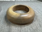 Antique Wood Hat Block Millinery Hatters Brim Mold Form 2 3 8 X 7 1 4 Display
