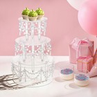 Round Wedding Cake Stand  Cake Display Stand  Cupcake Stand  Dessert Display