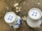 2x Chinese Blue And White Porcelain Vases