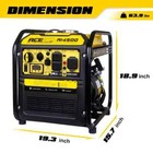 4500w Inverter Generator Gas Powered Rv Home Use   Epa Compliant   Quiet Portabl