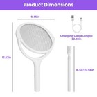 90   Rotating Electric Bug Zapper Racket Bug Zapper Mosquito Swatter Zapper Safe