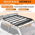 For Toyota Tacoma  Double Cab 2005-2023 Roof Rack Basket Cargo Luggage Carrier