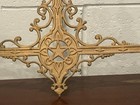 1800s  Antique Iron 2 Arm Victorian Hanging Dual Kerosene Ceiling Lamp  3b 
