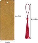 120pcs Kraft Paper Bookmarks   100 Tassels Diy 5 5x2  Art School Gift Tags