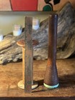 Lot 2 Primitive Antique Vintage Wooden Industrial Textile Mill Bobbins Spools