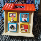 Vintage Chicco Eight Activity Block House Toy Set Made In Italy