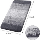 Bathroom Rugs Bath Mat 16 x24  Bathroom Mat Non Slip Luxury Soft Shaggy Absorben
