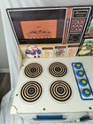 Vintage Wolverine Metal Toy Kitchen Set Stove Fridge Sink Microwave Pig Duck 658
