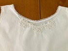 Vintage - Small Child s - White Slip With Hand Tatted Lace Edgings