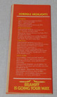 1982 Braniff International Airline Schedule Brochure