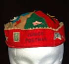 Junior Postman   Jughead Style Felt Beanie Cap W Old Stamps   Criterion Cap Co