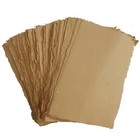 Handmade Paper -100 Sheets - All Sizes - Brown - Deckle Edge - Acid Free Natural