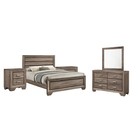 Queen Bed 5-piece Bedroom Set In Warm Taupe  Transitional Style