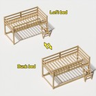 2025 Kids Twin Loft Bed Convertible To Bunk  Solid Wood Frame With Led Lights