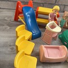 Little Tikes Dollhouse Furniture Lot Mom Daughter Son Baby Turtle Slide Chairs